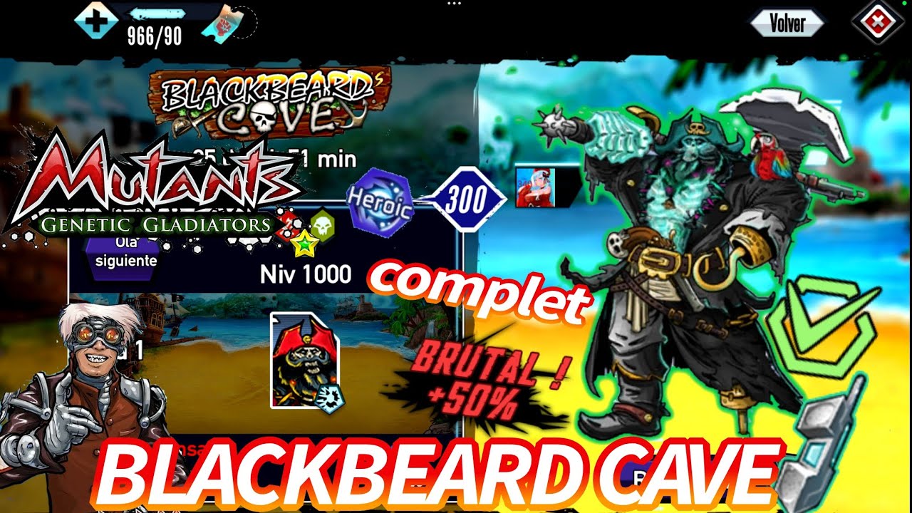 Incursión Blackbeards cave Completó 🔥 | Mutants Genetic Gladiators