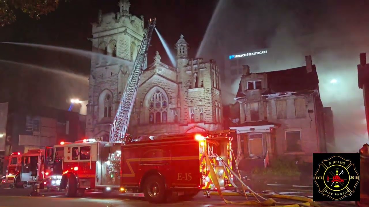 Louisville, KY 3rd Alarm  Church Fire 10-9-24  Broadway and Floyd