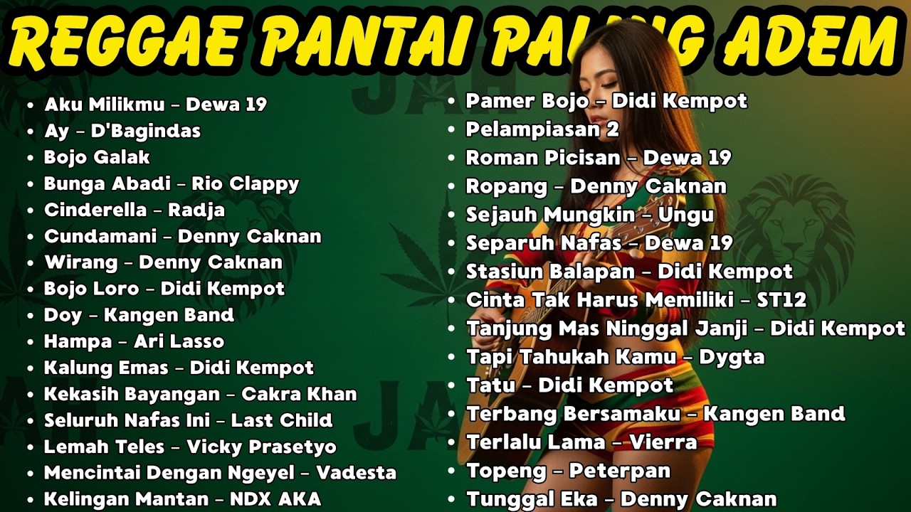 Reggae Version! Lagu Pop Indonesia Terhits Jadi Santuy Banget 🌴