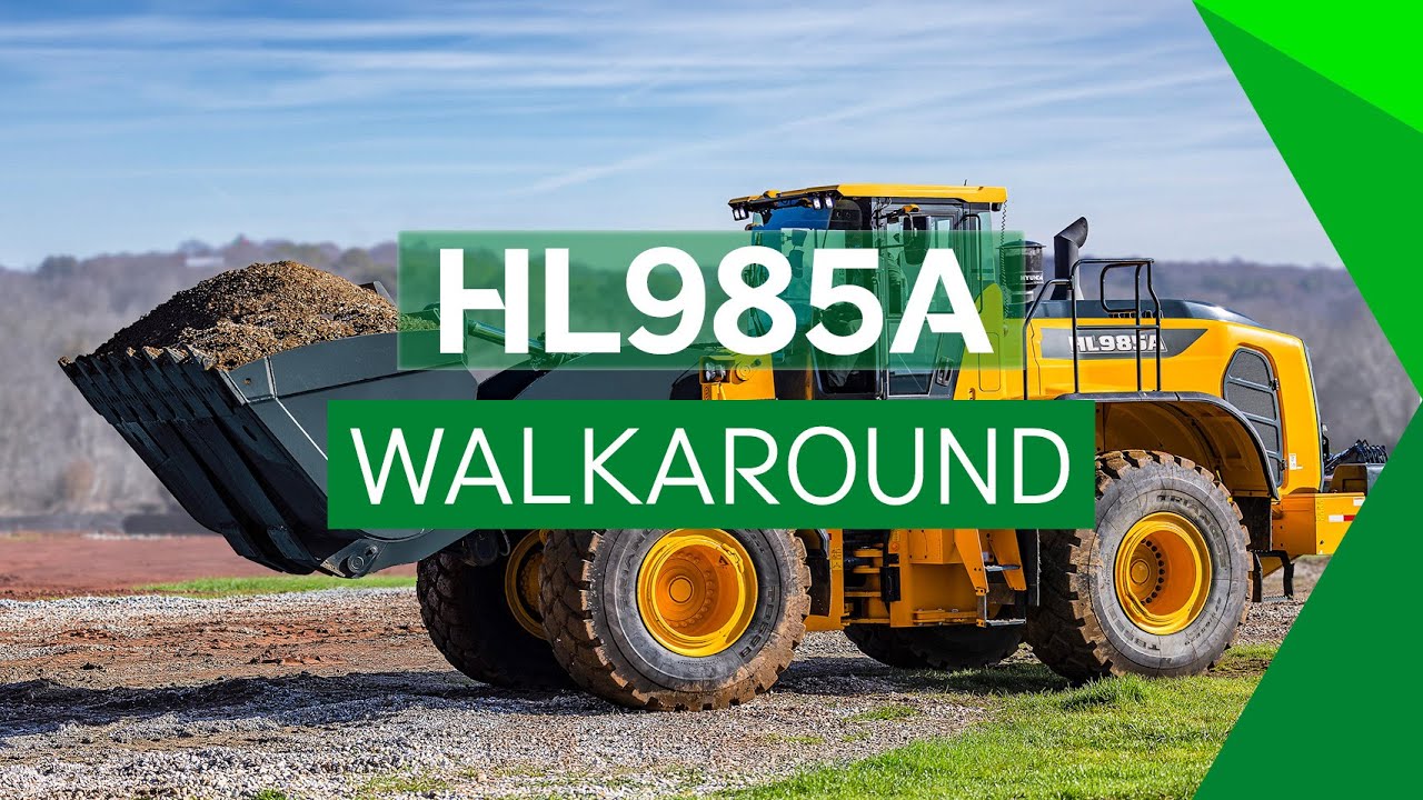 HYUNDAI Wheel Loader working in Quarry - NEW HL985A Loading Shovel