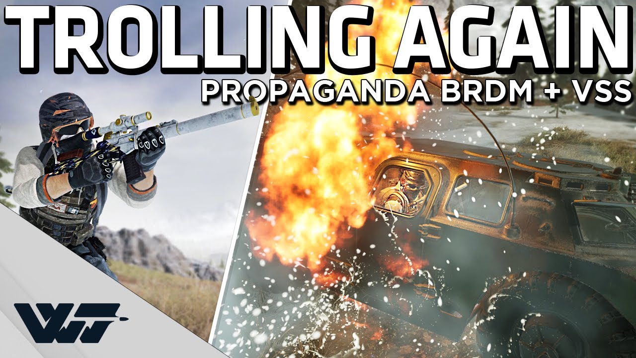 TROLLING AGAIN WITH BRDM + VSS - PUBG