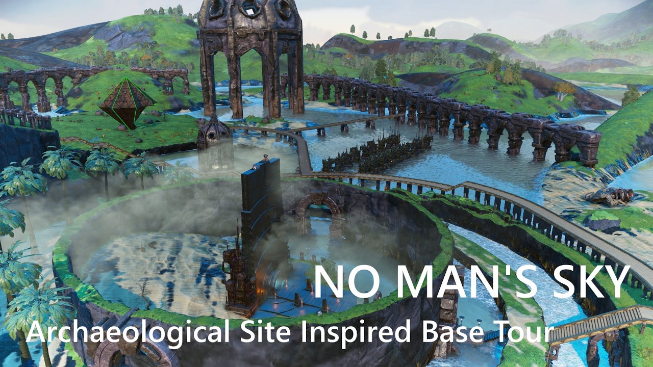 Экскурсия по базе, вдохновлённой археологическим памятником NO MAN'S SKY.