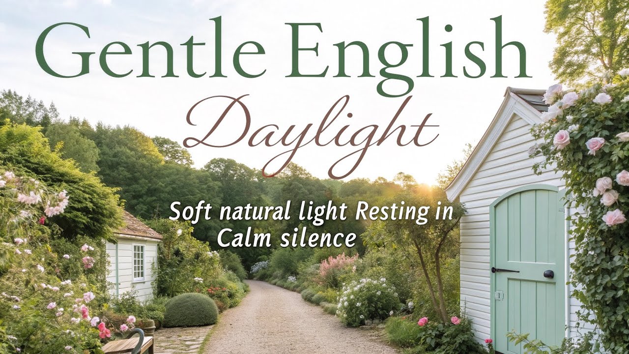 🌿☀️Gentle English Daylight —Soft natural light resting in calm silence 🌼✨ #peace
