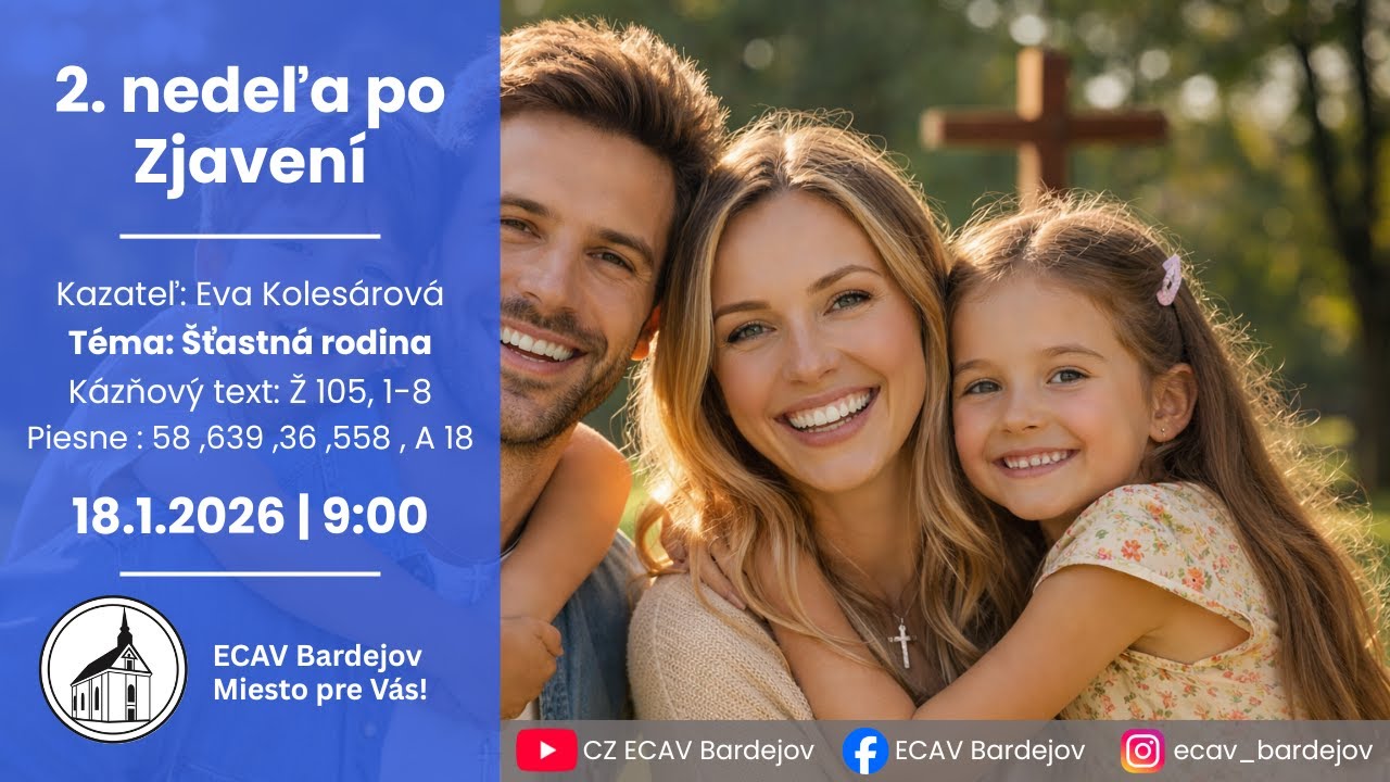 18. 1. 2026 | 2. nedeľa po Zjavení | Šťastná rodina