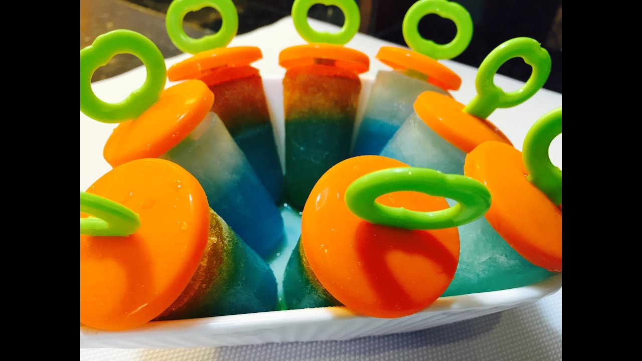 Frozen Jello Popsicles Ice Lolly