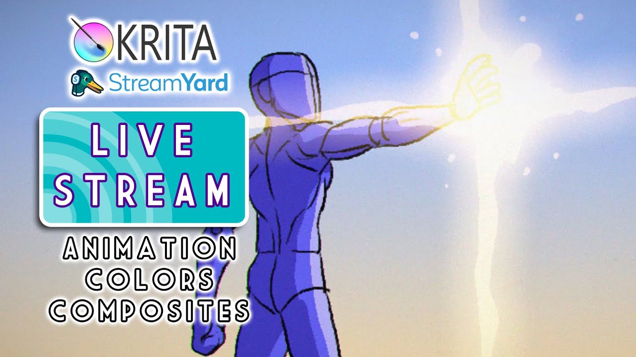 LIVE STREAM: April 16, 2021 - Krita Animation & HitFilm Express
