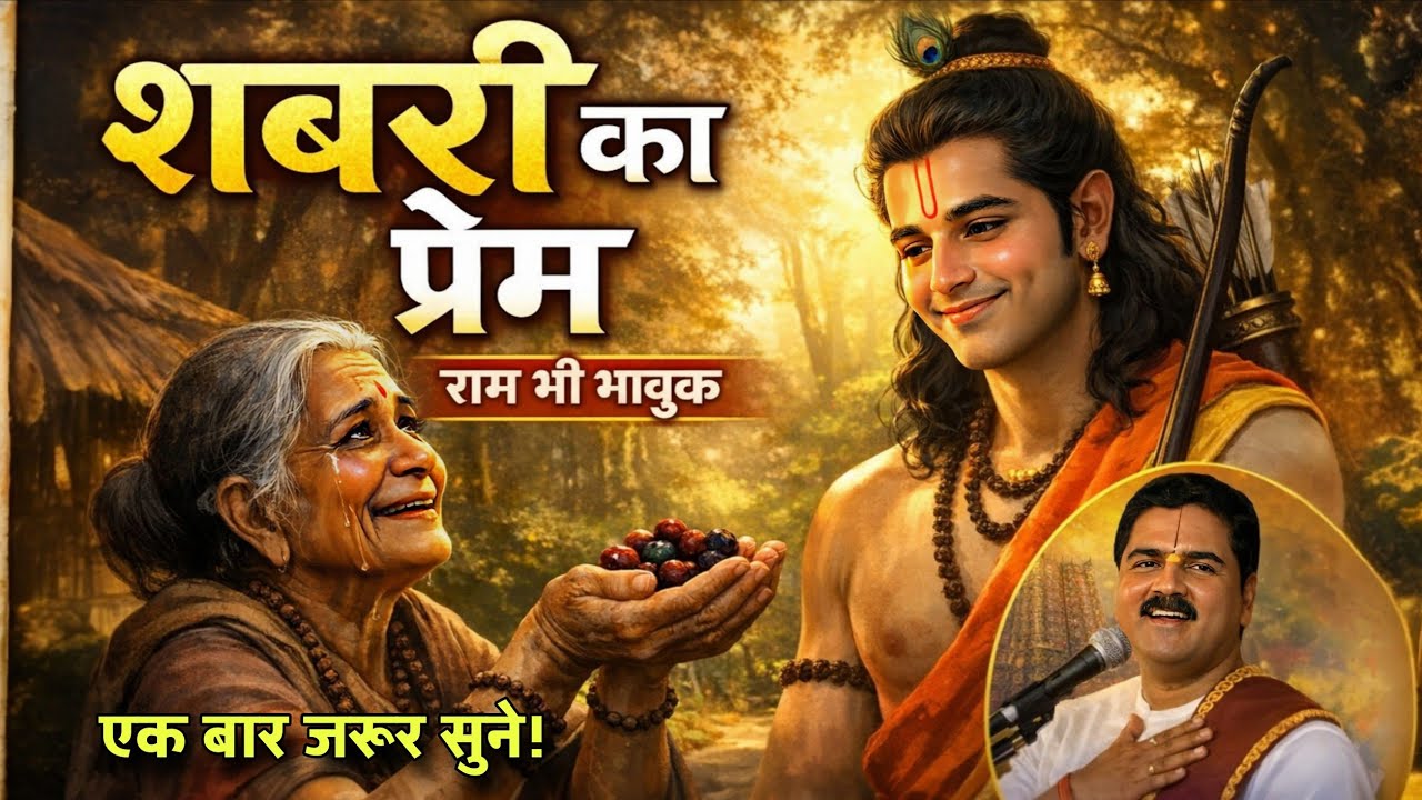 👉 शबरी का ऐसा प्रेम कि राम भी भावुक हो गए | Ram Bhakti Katha | जरूर सुनें 