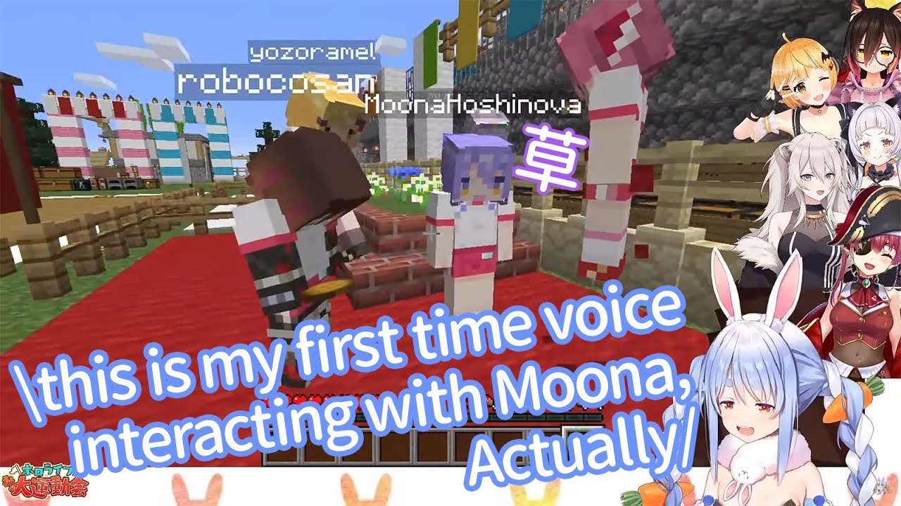 Pekora & Marine talks directly with Moona for the first time [hololive Sport Festival]