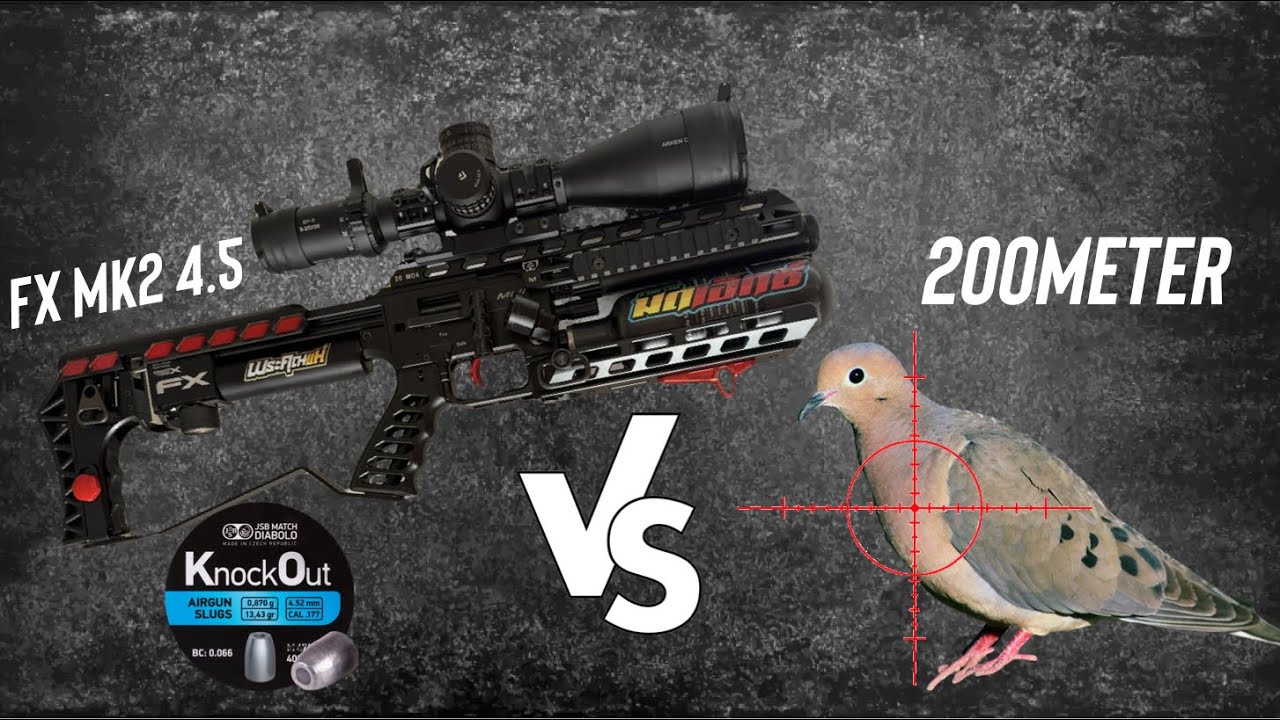 Fx mk2 4.5 vs 200 meter 