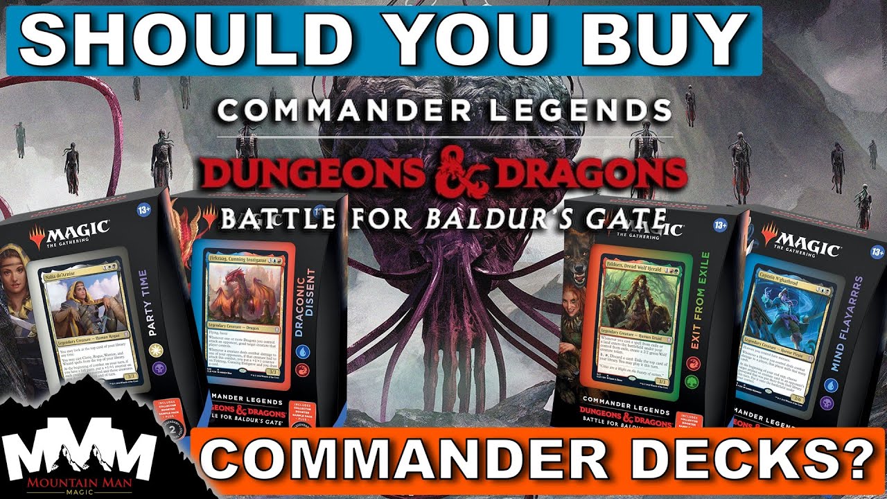 Baldur's Gate Commander Decks - Should You Buy Them!? Reviewing the Newest MTG Commander Precons