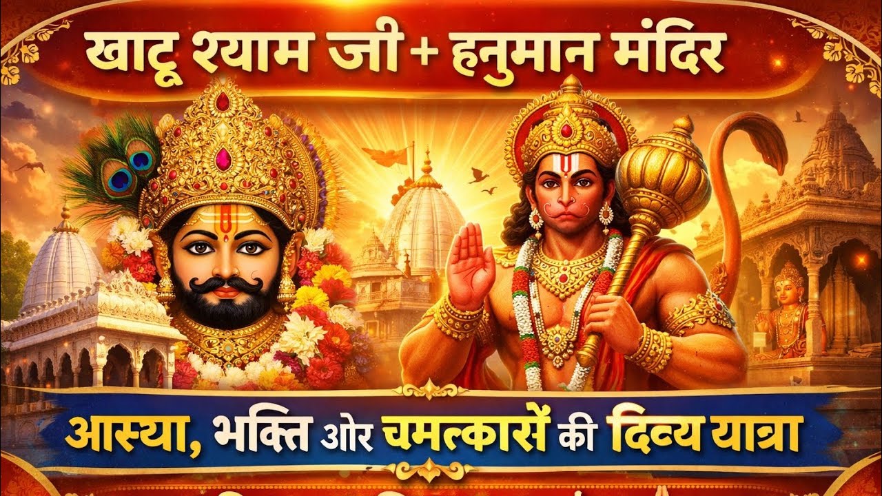 Khatu Shyam Or Hanuman Mandir Darshan ❣️ 🙏. #KhatuShyamJi#KhatuShyamMandir#ShyamBaba#hanuman 