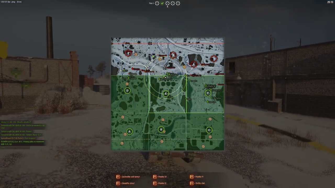 WoT 2025 Frontová linie mapa Kraftwerk