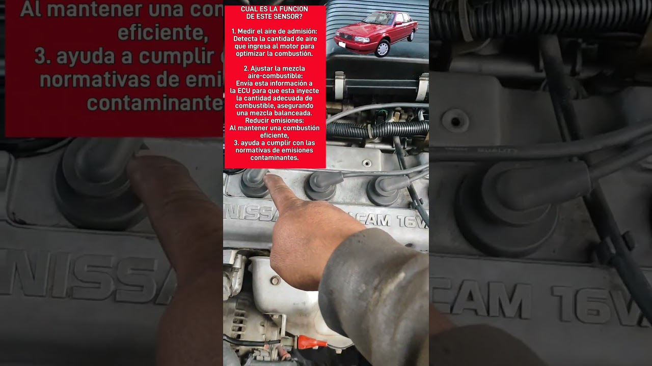 Ubicaci&oacute;n de sensor MAF y fallas comunes Tsuru Sentra b13-14.