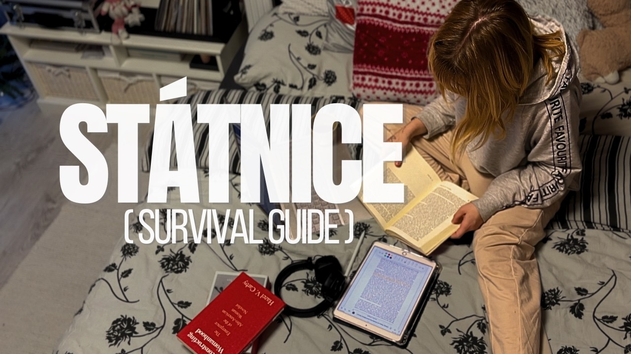 POV: je leden a už teď nemůže&scaron; | st&aacute;tnice, academic burnout a tipy na zkou&scaron;kov&eacute; | VLOG