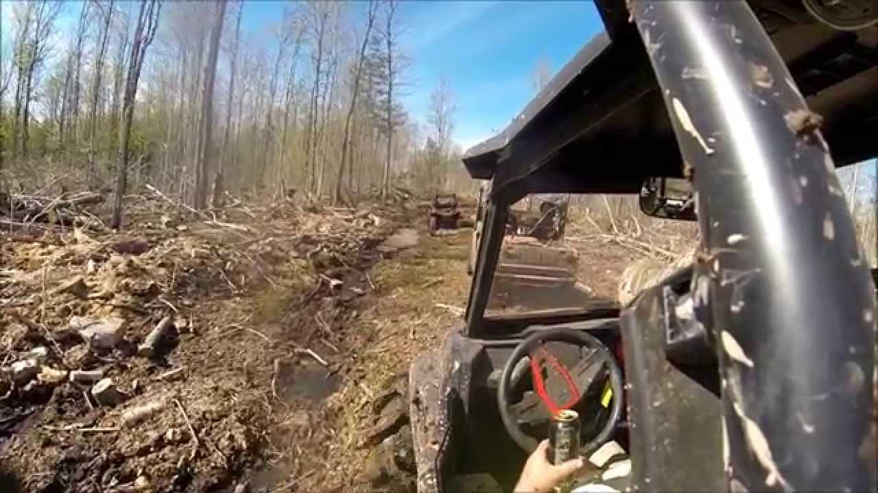 Modded Polaris Rzr 1000 Rips Heavy Mud