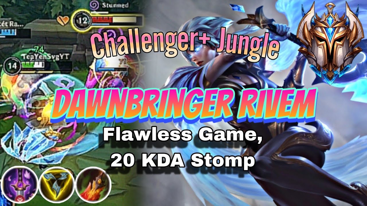 Challenger+ Jungle Riven Flawless Game Pubstomping in EU High Elo