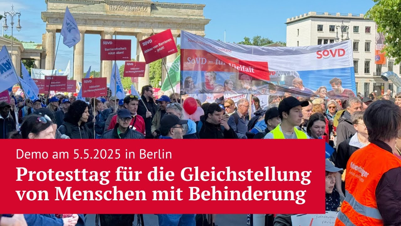 SoVD mittendrin: Demo für die Gleichstellung von Menschen mit Behinderung
