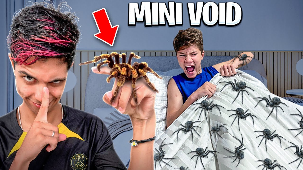 TROLEI O MINI VOID COM 10.000 ARANHAS NA CAMA *Deu ruim ?