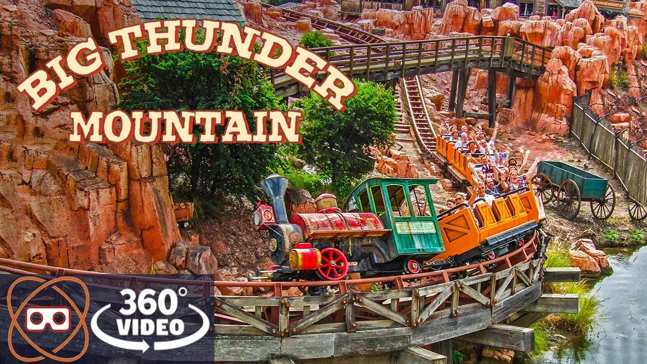 [5k 360] Disneyland - Original Big Thunder Mountain Location - Full 360 POV