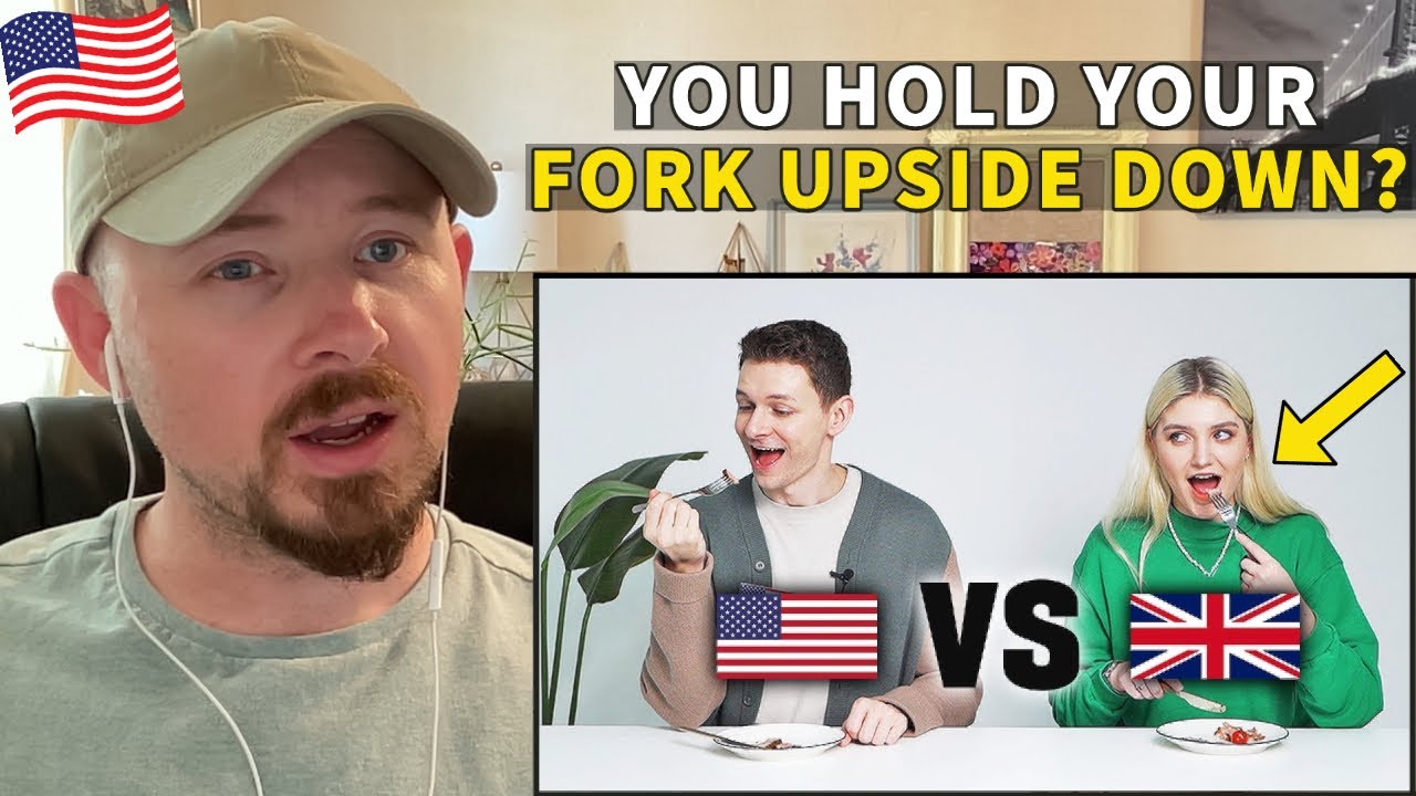 American Reacts to US vs UK Meal Etiquette