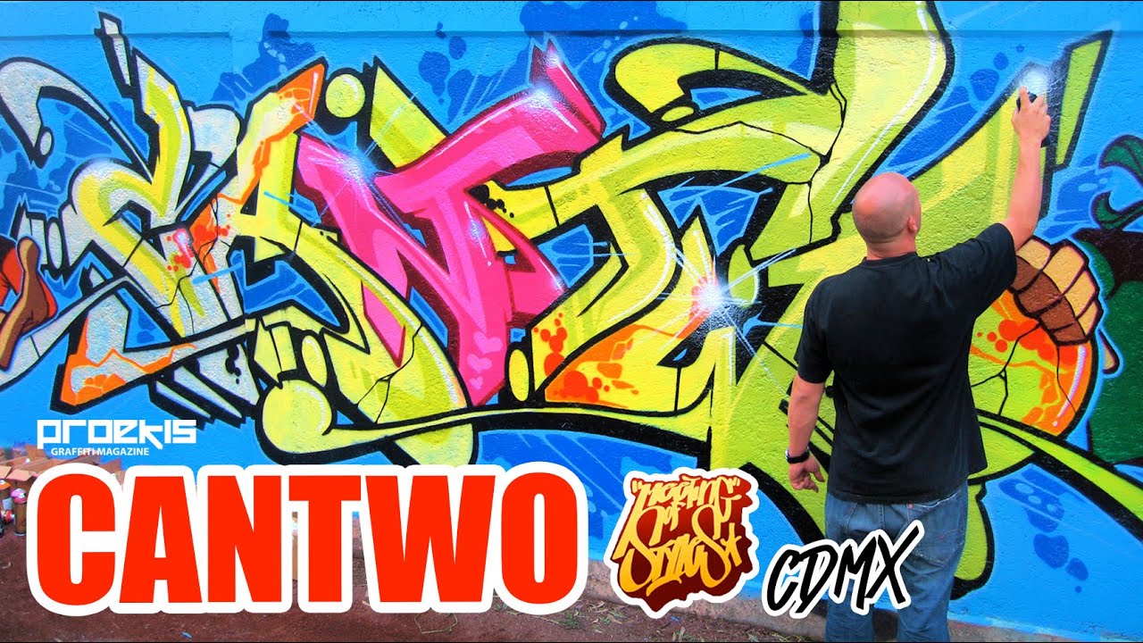 GRAFFITI desde Alemania 🇩🇪 CANTWO en el Meeting of styles, Cdmx/2008