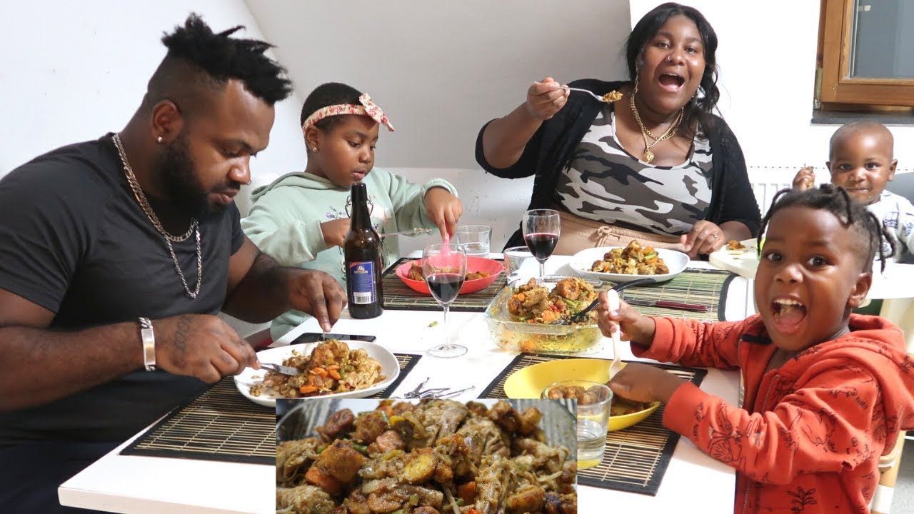 TEACHING MY 🇿🇼 ZIMBABWEAN WIFE HOW TO COOK 🇨🇲 POULET DG  | COOKING AND EATING  | THE MOFOR FAMILY