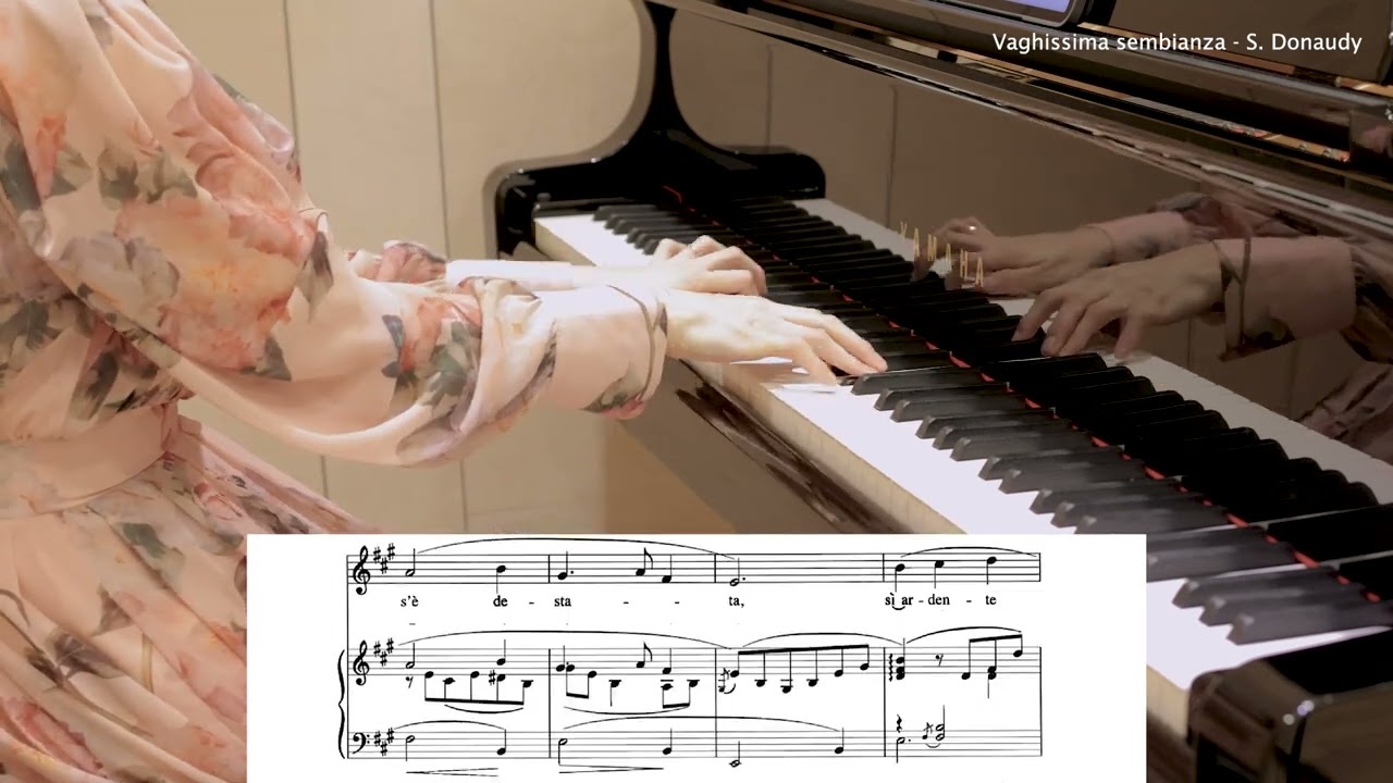 Vaghissima sembianza (A Major) - S. Donaudy / piano accompaniment / 성악반주 / 이탈리아 가곡 / mr /karaoke