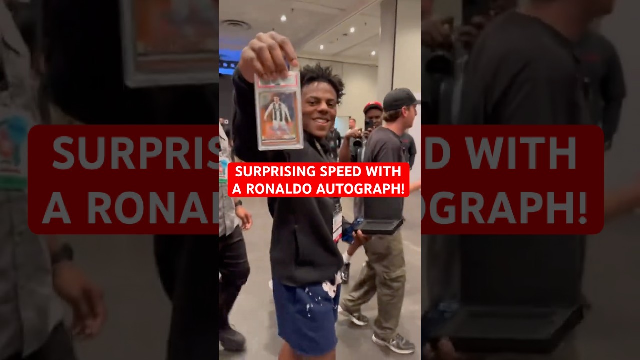 Surprising SPEED with a RONALDO AUTOGRAPH!