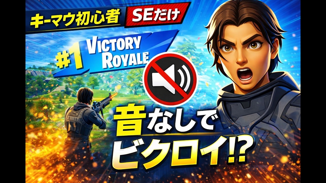【検証】ゲーム音なしでビクロイ!?キーマウ初心者がSE(サウンドエフェクト)だけで挑戦してみた！！