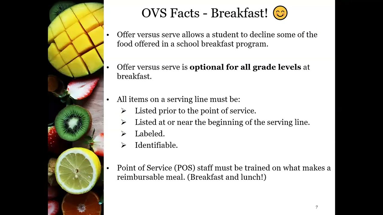 Offer vs Serve for Frontline Child Nutrition Workers - 1/24/2024