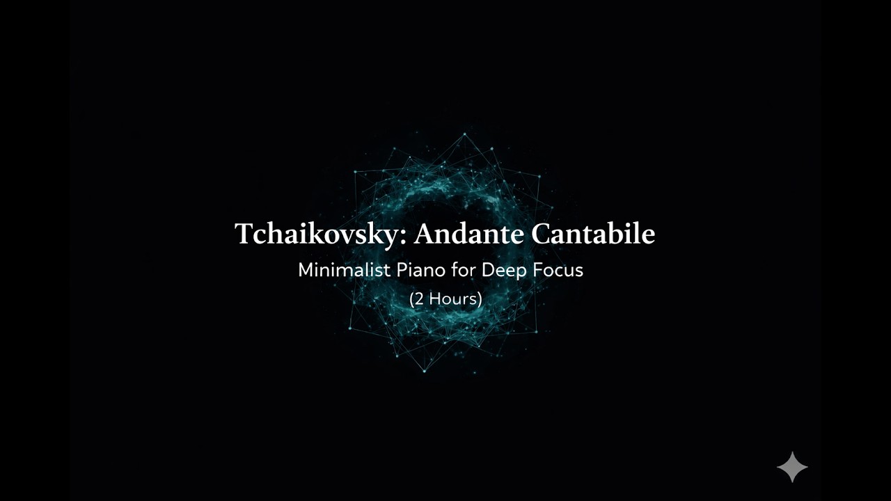 Tchaikovsky: Andante Cantabile | Minimalist Piano for Deep Focus (2 Hours)
