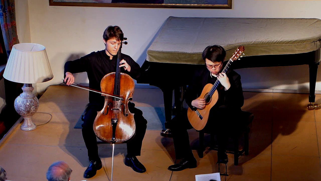 Franz Schubert: Arppegione Sonata in A minor, D.821 - I. Allegro moderato | Frankie Carr & Kevin Loh