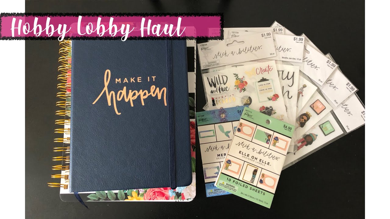GORJESS CREATIONS: HOBBY LOBBY HAUL. - AGENDA 52 PLANNER, NEW GIRL STICKERS & MORE