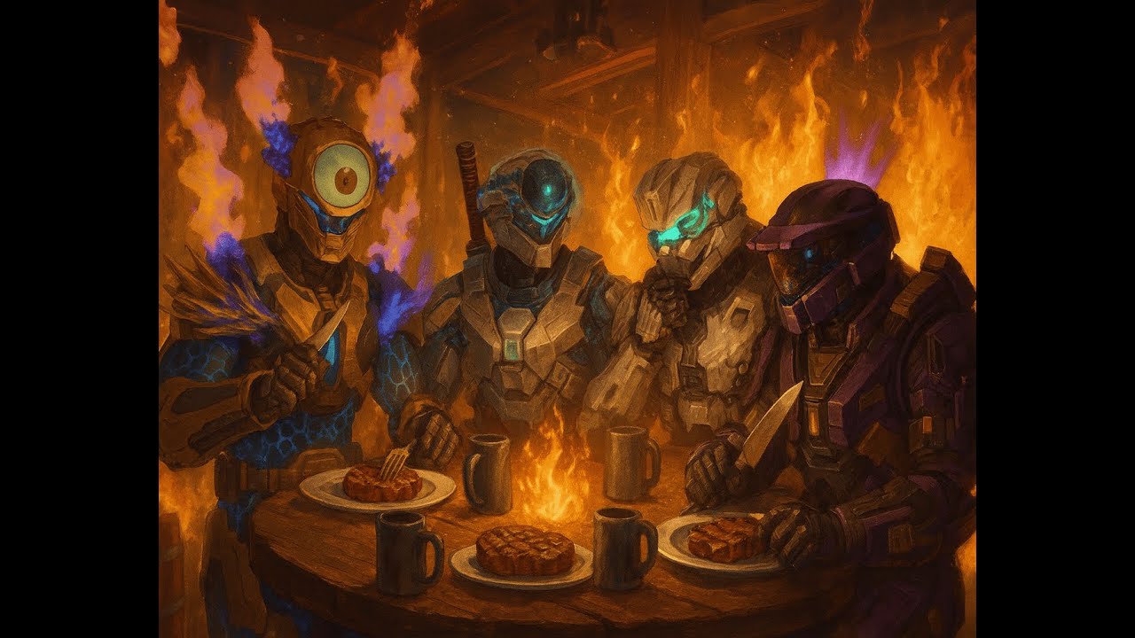 Two youtubers walk into a bar part 9 @R1valTitan & @Tunnelbuddygaming Grilling steaks for dinner