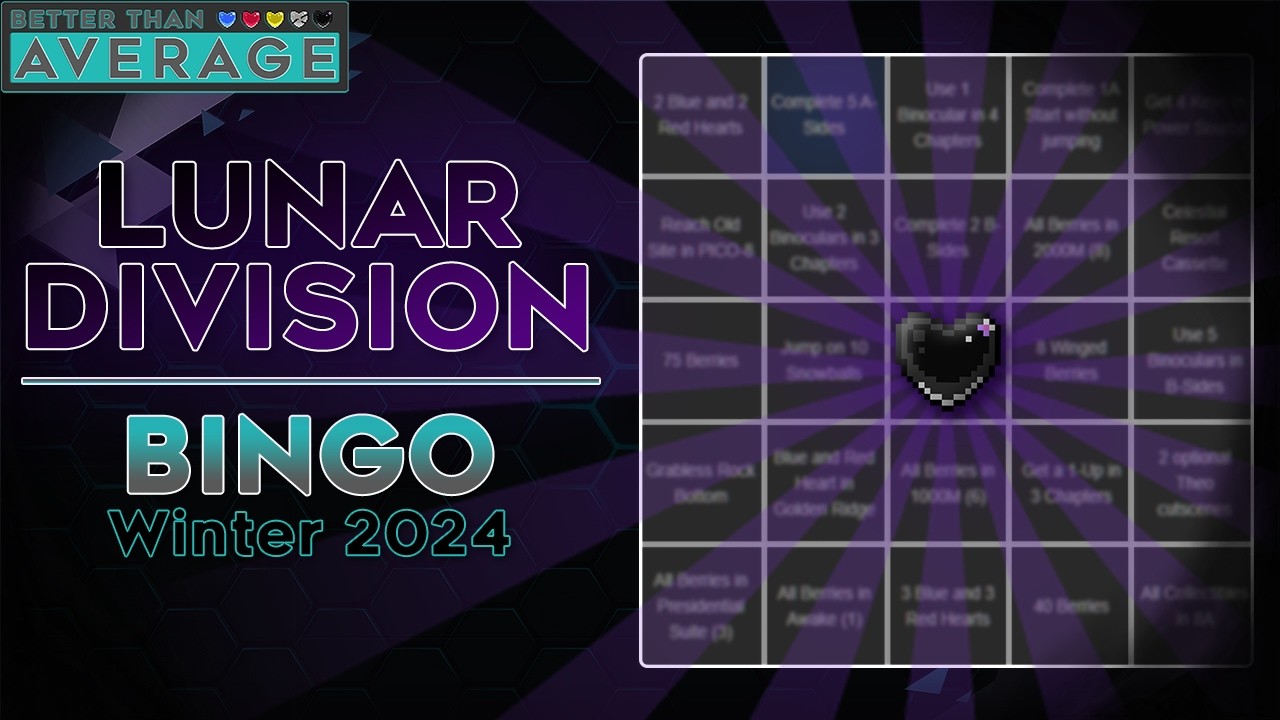 BINGO BTA CELESTE TOURNEY: Lunar Division (Winter 2024)