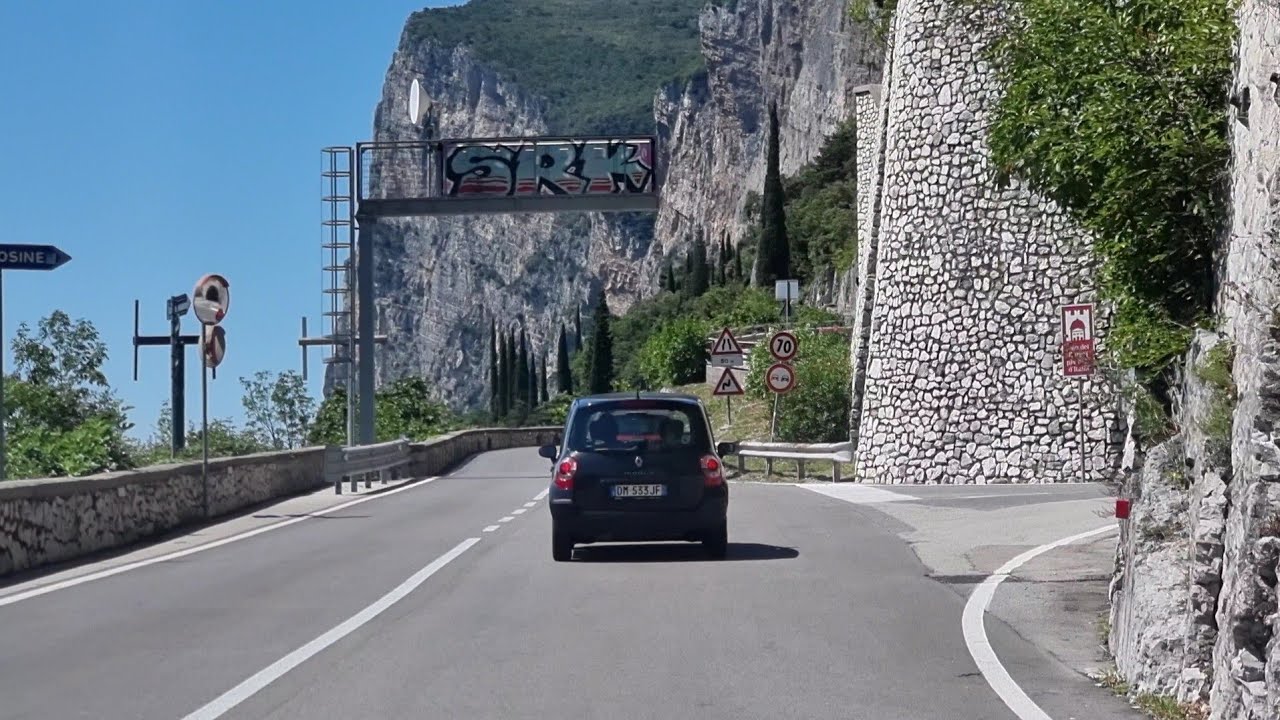 Driving From Limone Sul Garda To Saló 4K