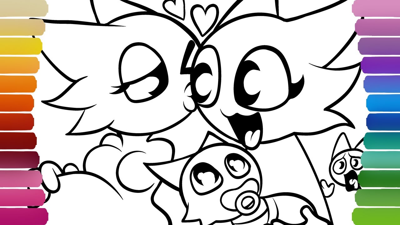 Wenda Got Married to a New Boyfriend Coloring Pages / How to Color INCREDIBOX SPRUNKI