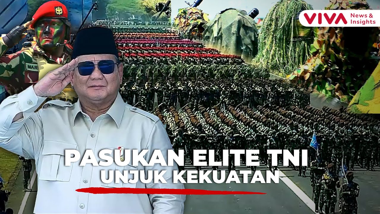 Unjuk Kekuatan! Defile Raksasa TNI di Markas Kopassus