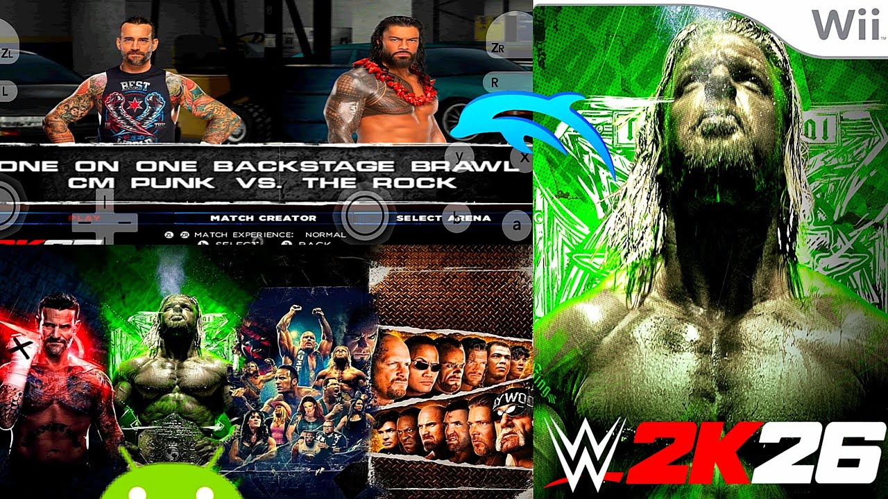 Roman Reigns vs CM Punk – INSANE Backstage Brawl 😱 WWE 2K26 Wii Gameplay 4K @FailGame 