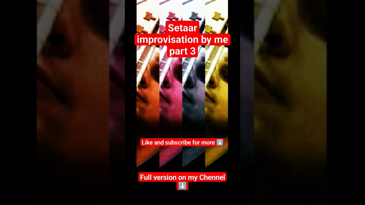 setaar improvisation by me part 3  بداهه نوازی سه تار توسط من #guitar #piano  #setar #improvisation
