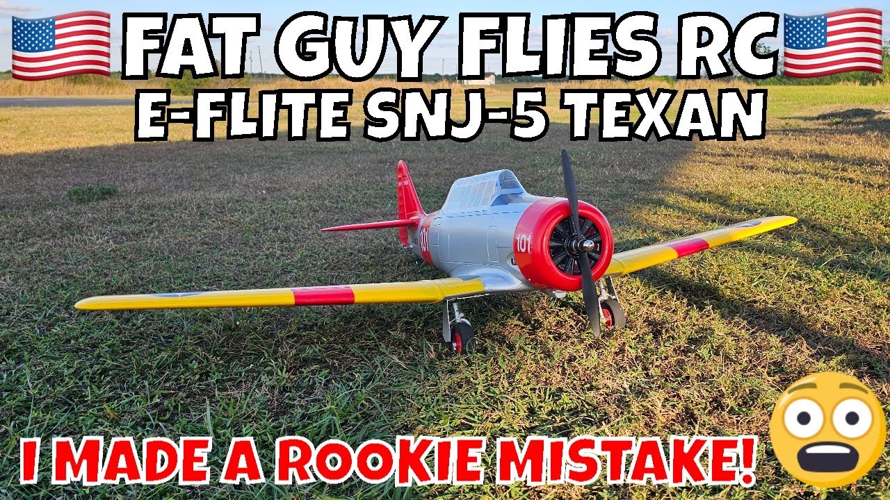 Я совершил такую ​​ошибку новичка! E-FLITE SNJ-5 TEXAN #авиация #самолет