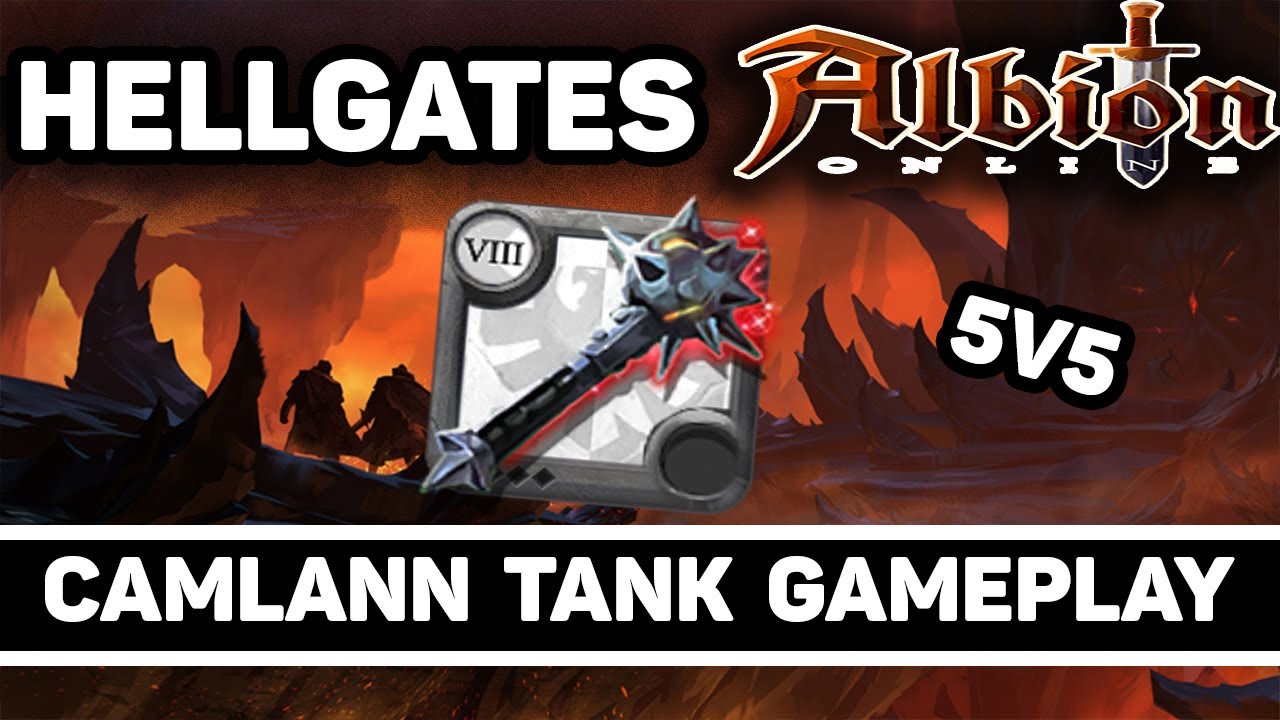 Camlann Mace Tank Gameplay - Hellgates 5v5 - Albion Online