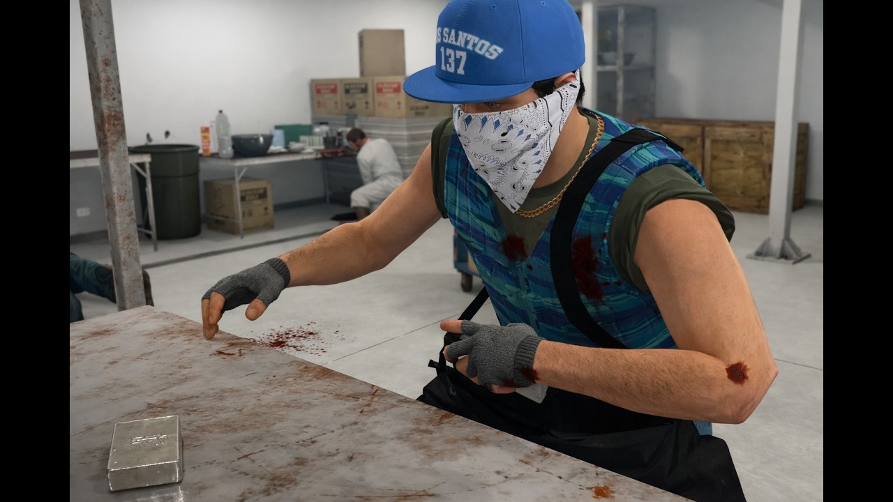 Cleaning Snow in GTA 5 online Episode 1-Cluckin Bell Farm Raid