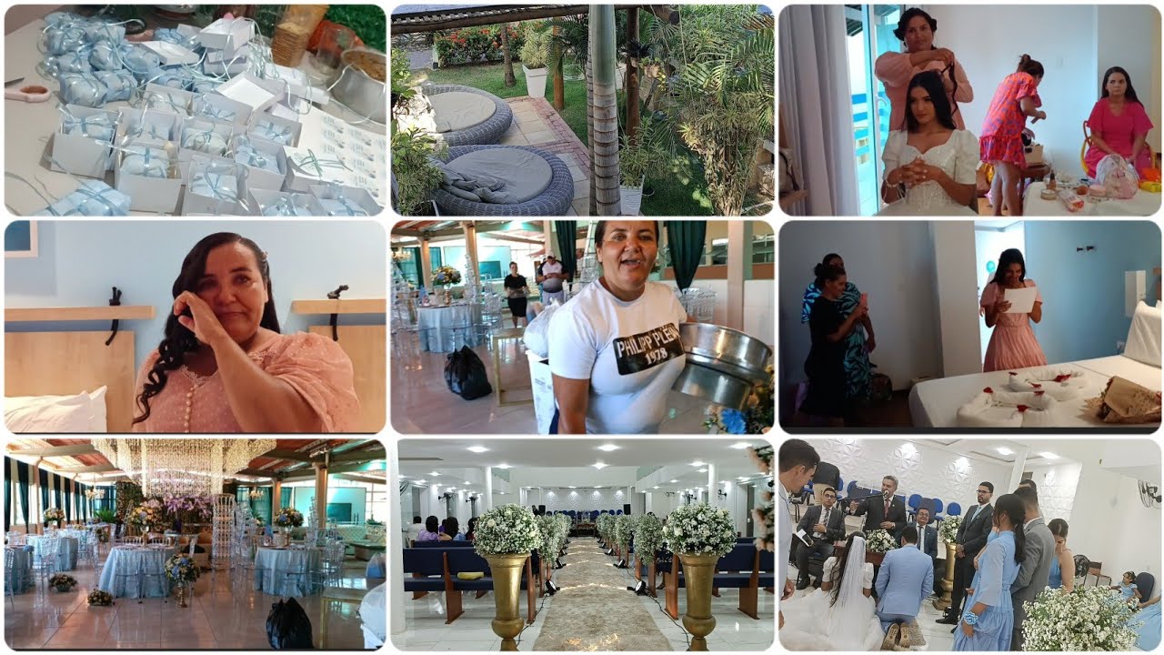 parte 1-preparativos e bastidores do casamento, arrumação da noiva,entrada na igreja, cerimonial