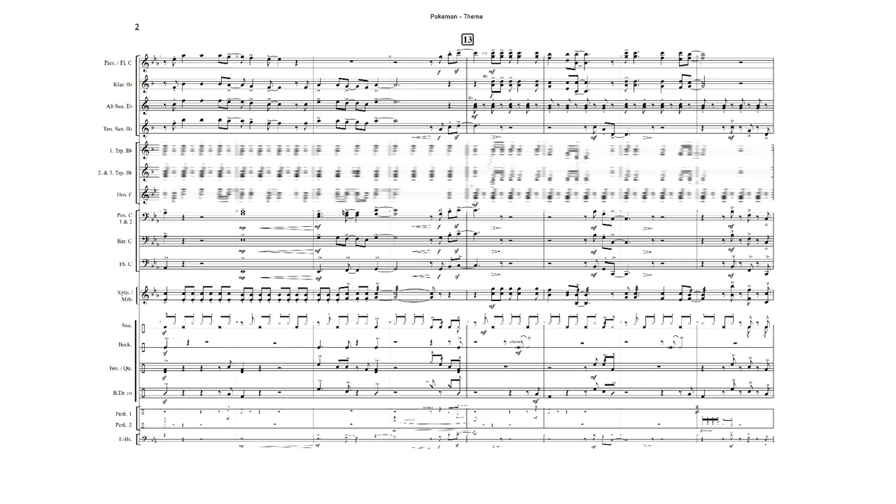 POKEMON - THEME | für Marching Band | soundtrack 