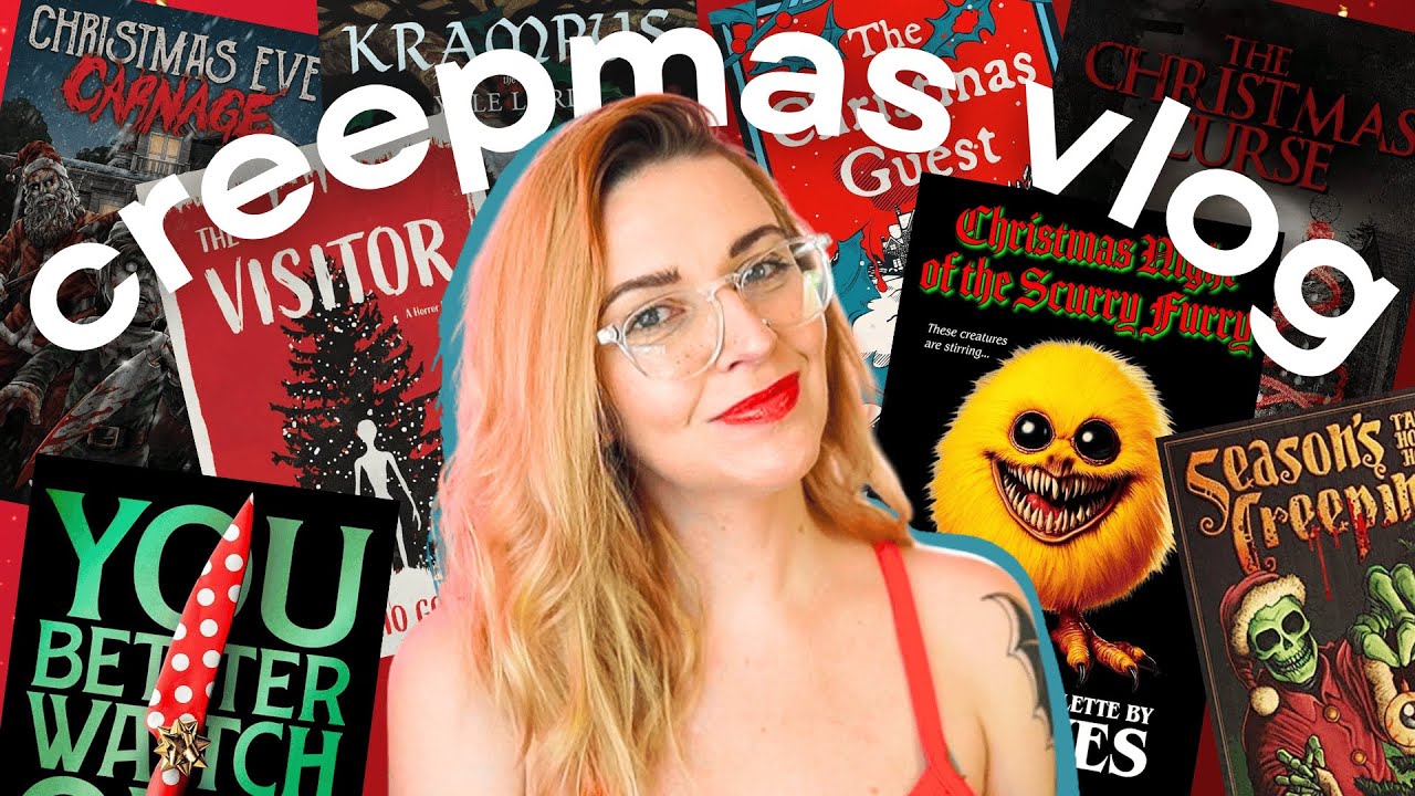 I Read 5 Christmas Horror Books in One Day | Holiday Horror Reading Vlog