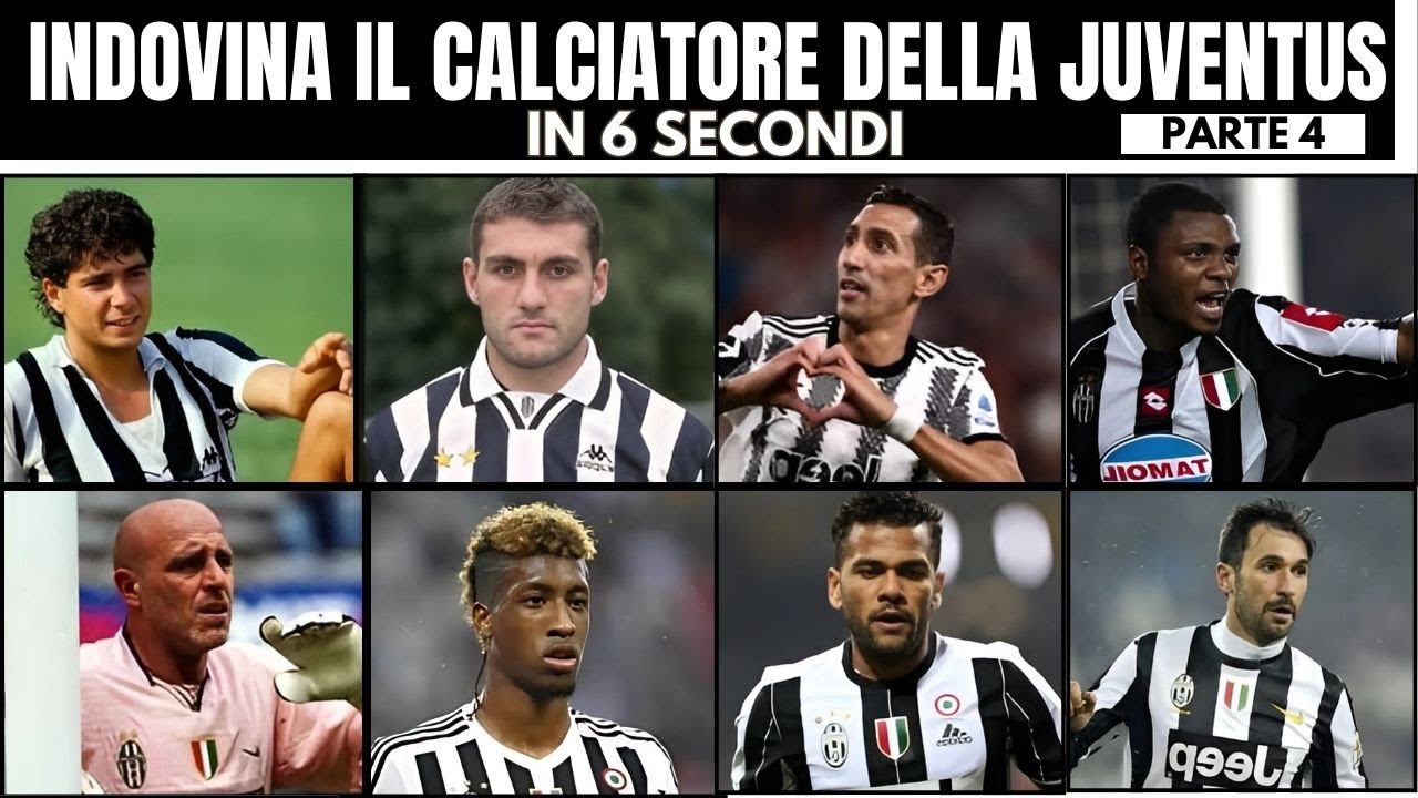 Indovina il calciatore della JUVENTUS IN 6 SECONDI PARTE 4 | QUIZ CALCIO