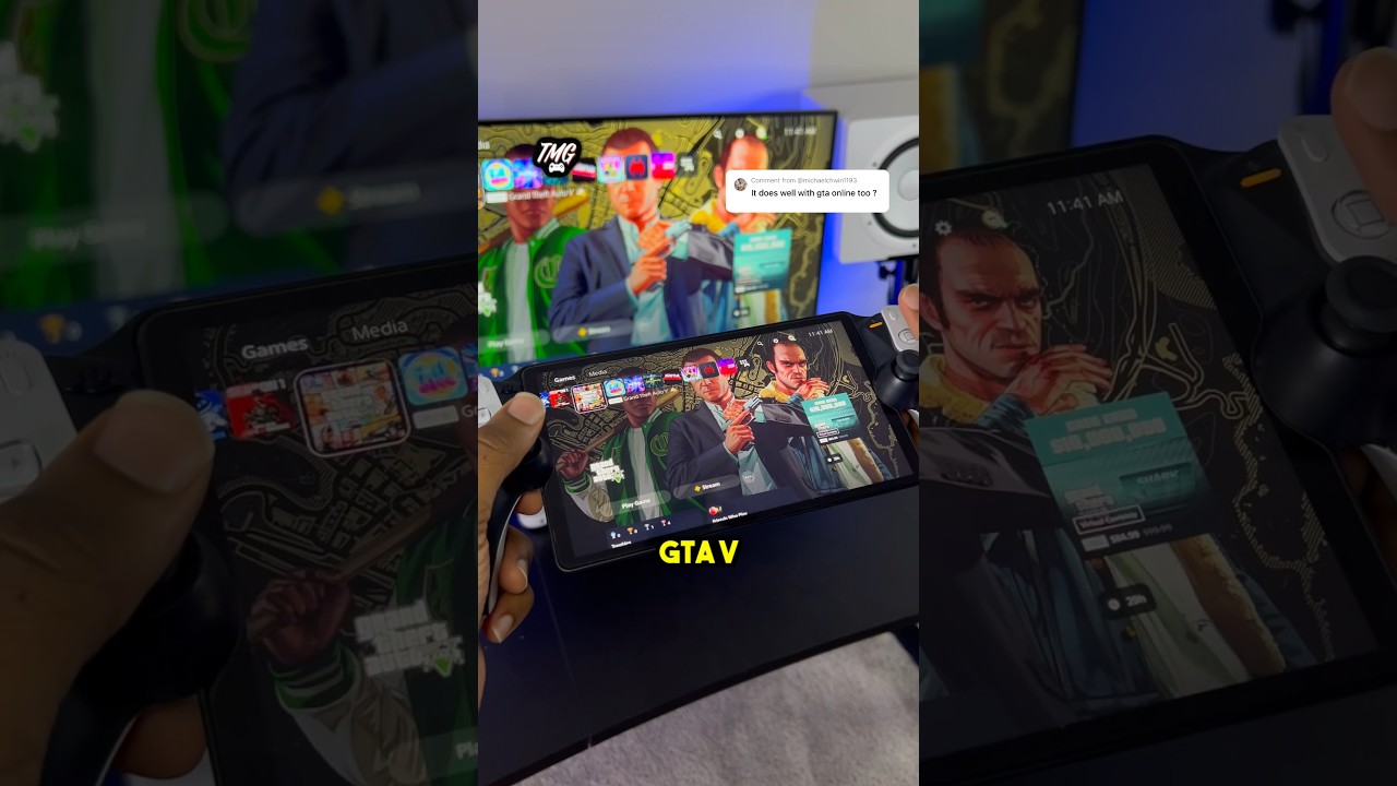 Тестирование GTA V онлайн на PlayStation Portal #psportal #ps5 #playstationportal #shorts