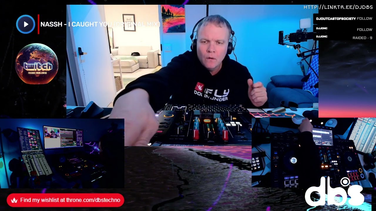 ⚡🚩🔴 Twitch Friends Worldwide Techno Raidtrain🔴 Edition July 🔴 #hardtechno #techno #Australia