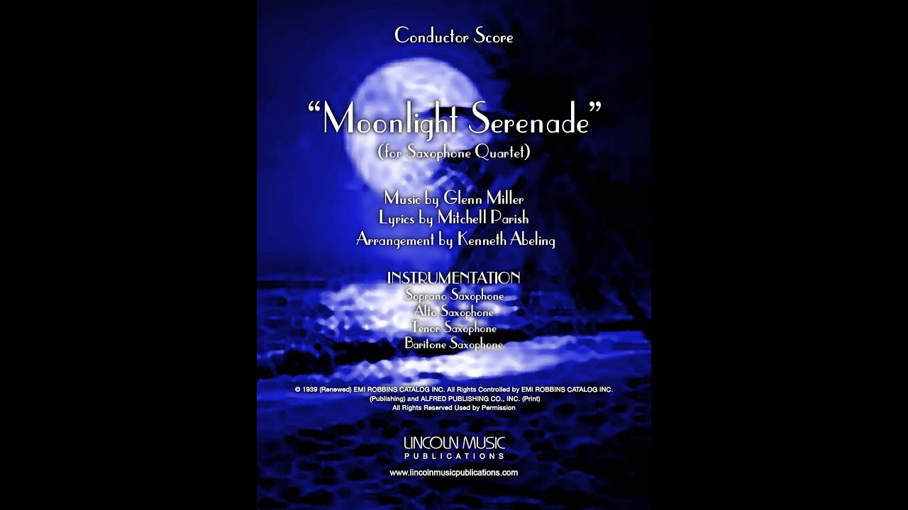 Moonlight Serenade (for Saxophone Quartet)